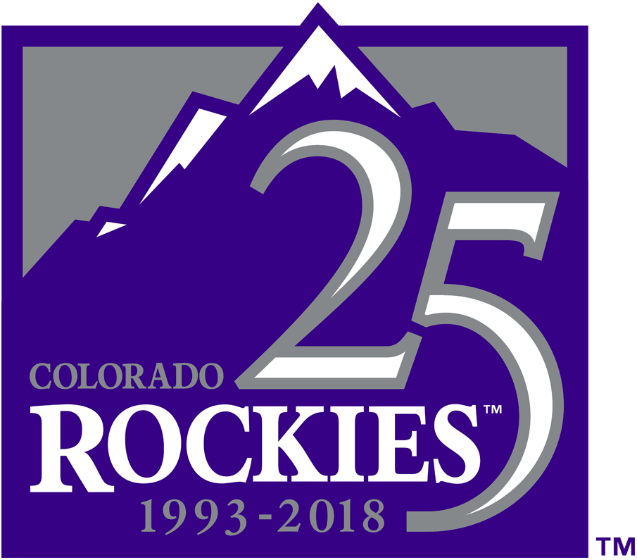 Colorado Rockies 2018 Anniversary Logo t shirts DIY iron ons